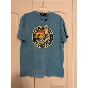 Polo Ralph Lauren Classic Fit Polo Surf Club T-Shirt Size Medium New with Tags